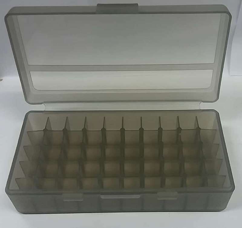 PLASTIC AMMO CASE MEDIUM GREY 50 PIECE