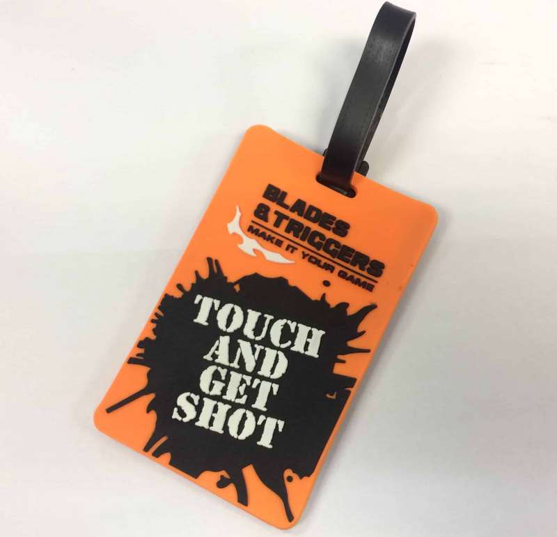 BLADES AND TRIGGERS CUSTOM MADE LUGGAGE TAGS
