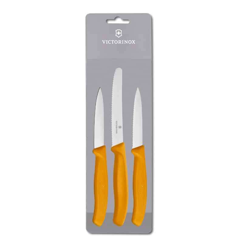 Victorinox Knives 3-Piece Paring Set - Orange V6.7119.3