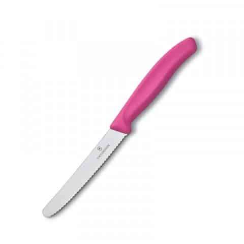 Victorinox 11cm Serrated Blade Steak Knife 2-Pack (Pink) V6.7836.L115B