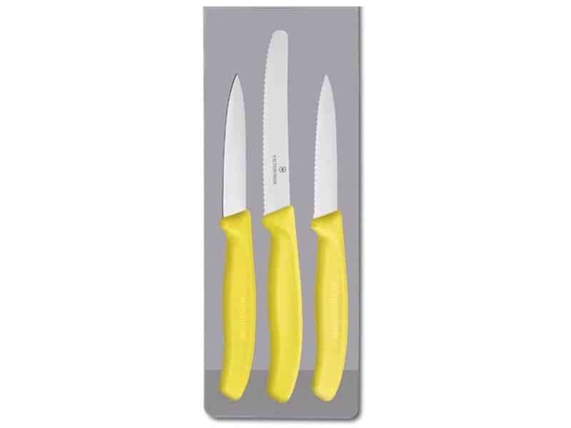 Victorinox Swiss Classic 3 Piece Paring Set - Yellow Knives V6.7118.3
