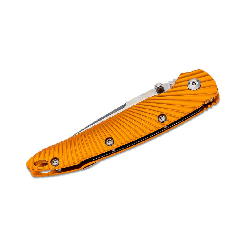 Kizer Cutlery Sliver Folding Knife Stonewahsed Blade, Orange Handles- Ki4419A1