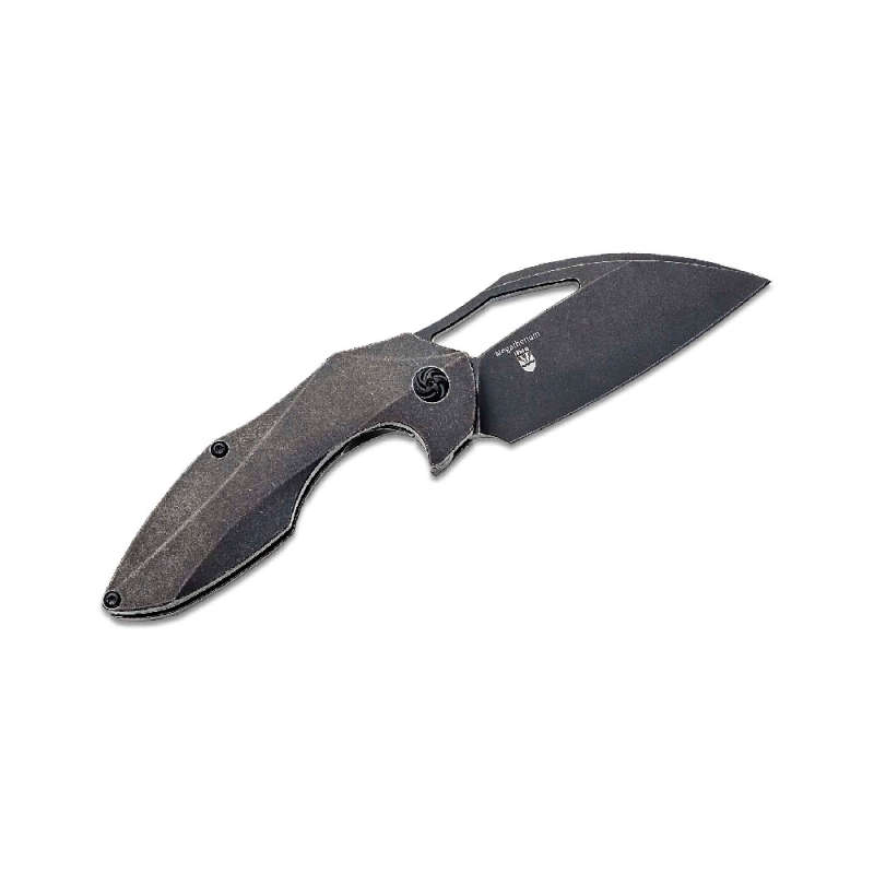 Kizer Cutlery Megatherium Black Stonewashed Wharncliffe Blade- KI4502A2