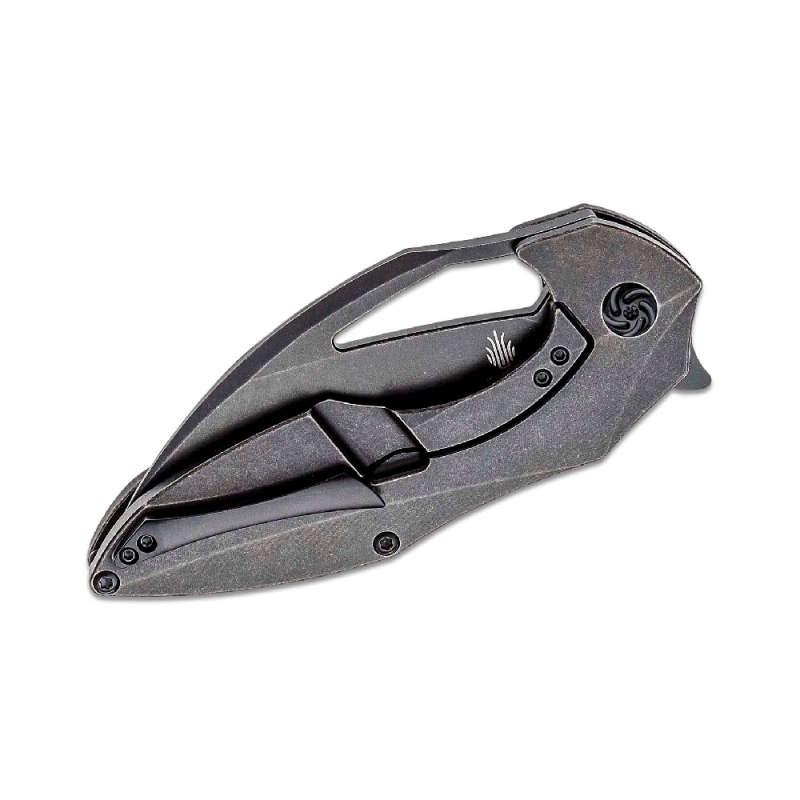 Kizer Cutlery Megatherium Black Stonewashed Wharncliffe Blade- KI4502A2