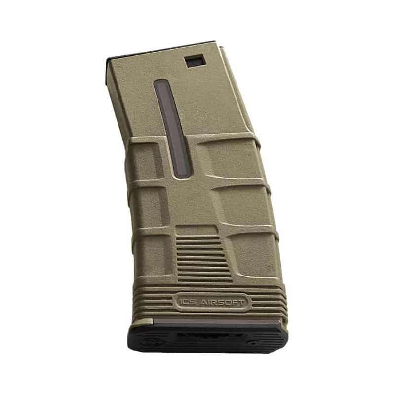 ICS MA-410 T TACTICAL MID-CAP MAGAZINE (120 ROUNDS) -TAN