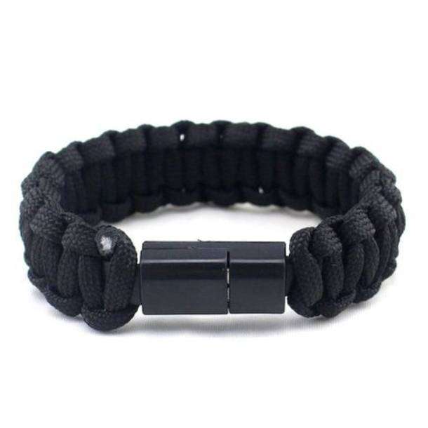 PARACORD BRACELET WITH USB CHARGER FOR I PHONE