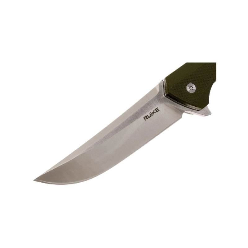 Ruike Knives Hussar Satin Blade , OD Green G10 Handles- P121-G