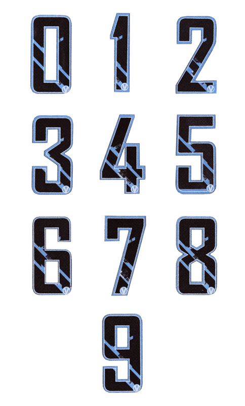 Virtue Luggage Velcro Number Patches