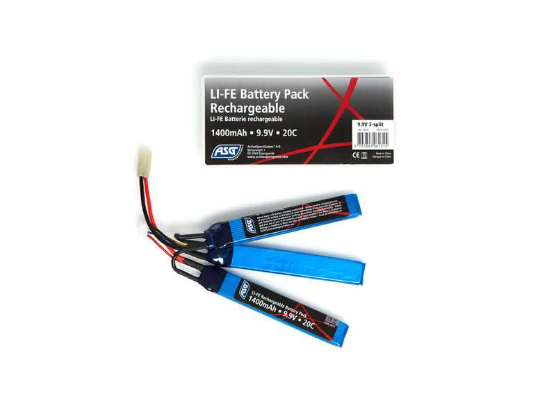 9,9V Battery, 1400 MAh, LI-FE, STICKS 18207