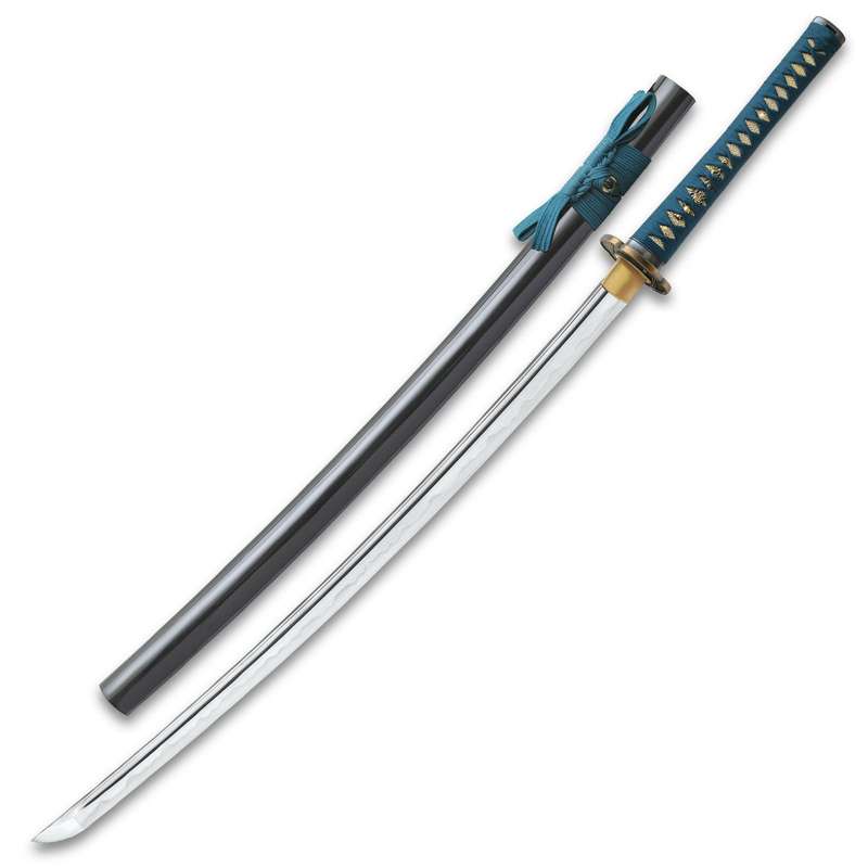 Shikoto Hammer-Forged Longquan Master Teal Katana UC3237