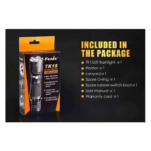 FENIX TK15UE Flashlight - Black