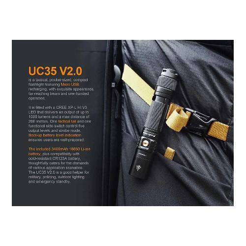 Fenix Uc35 V2 Flashlight Combo