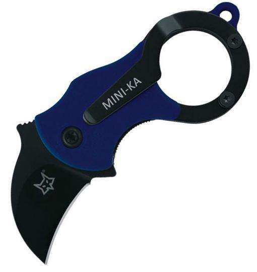 FOX MINI-KA KARAMBIT FX-535BLB  FOLDING KNIFE BLUE