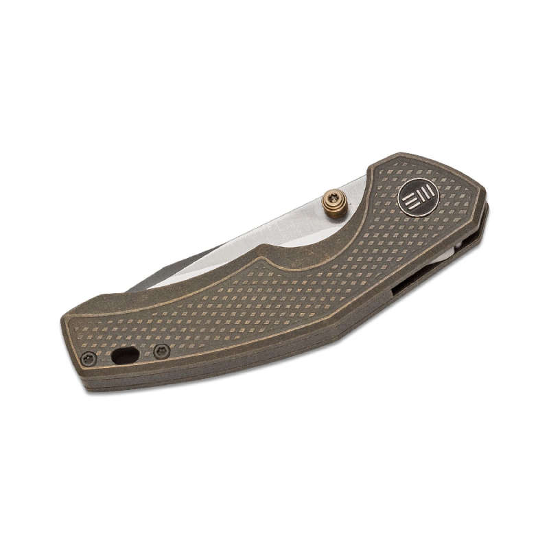 WE KNIFE Bronze TI Handle Satin Finish, CPM S35VN Blade 917A