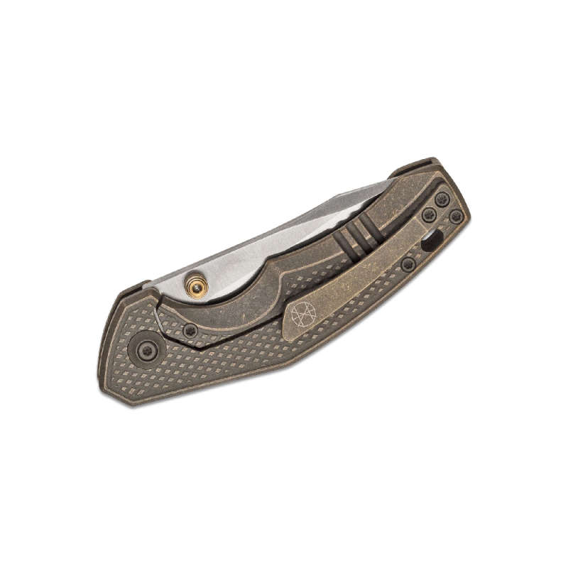 WE KNIFE Bronze TI Handle Satin Finish, CPM S35VN Blade 917A