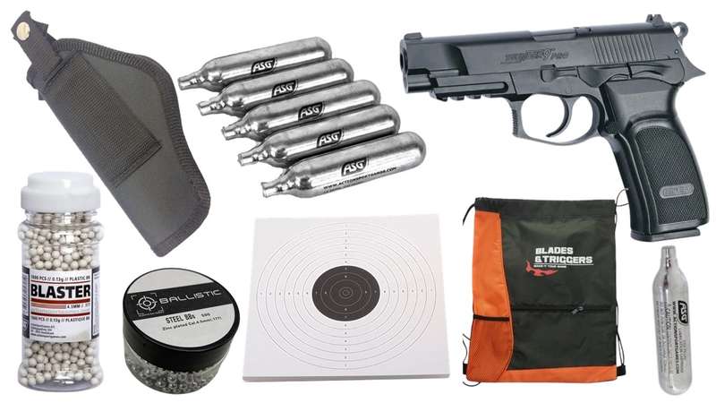 ASG BERSA THUNDER 9 PRO 4.5MM BB Pistol COMBO 3