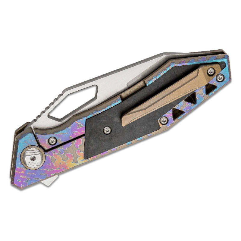 BESTECH Knives Fractal Frame Lock Flipper Knife Colorful BT1907C