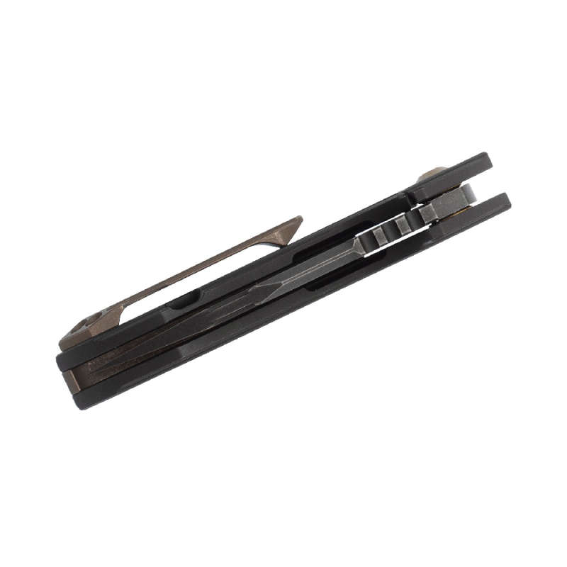 WE M390 Black TI Handle Stonewash Finish Bohler- 820B