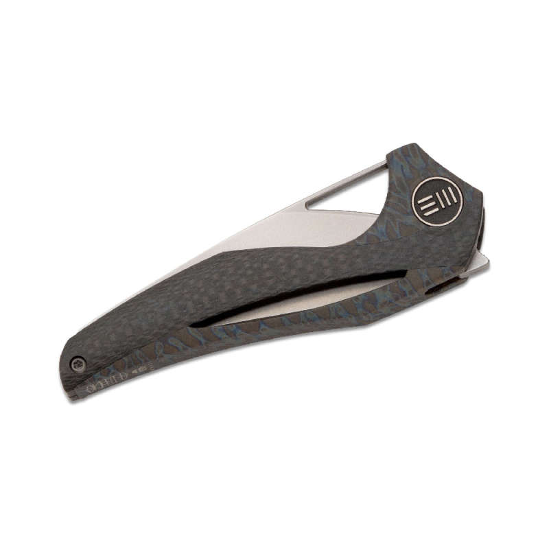 WE KNIFE Flamed TI Vertebral Integral Handle Carbon Fibre Inlay- 918B