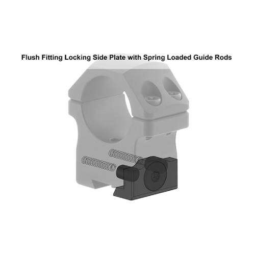 UTG PRO P.O.I 1" 2PCE HIGH SCOPE RING MOUNTS - DOVETAIL