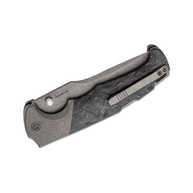 WE 920A Blocao Grey TI Handle with Marble Carbon Fiber Inlay