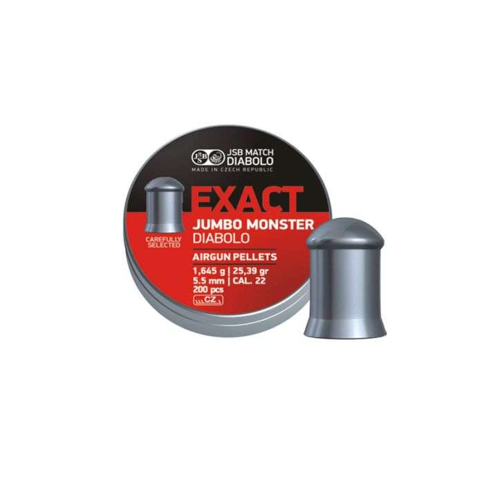 JSB DIABOLO EXACT JUMBO MONSTER PELLETS 200CT-JSB-546288