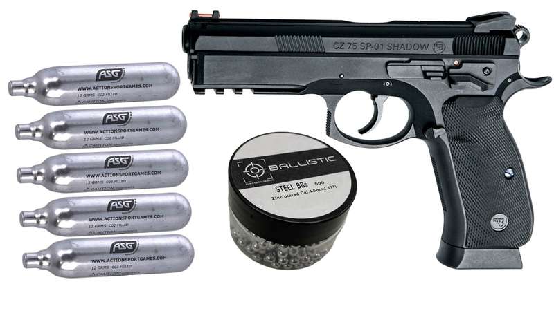 Asg Cz-sp01 Shadow 4.5mm Bb Pistol - Free Bbs & Gas