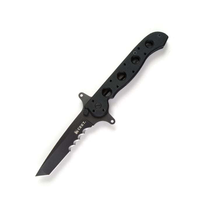 Crkt M16-13SFG Special Forces G10 Black Tanto W/VEFF Serrated Folding Knife