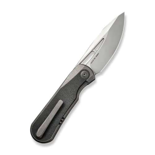 We Knife Baloo Gray Dark Green Titanium Handle 21033-4