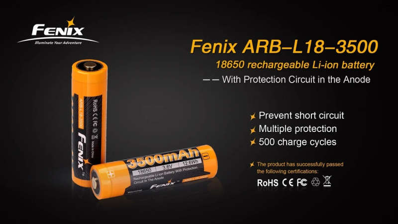 Fenix ARB-L18-3500 3500mAh 18650 Battery