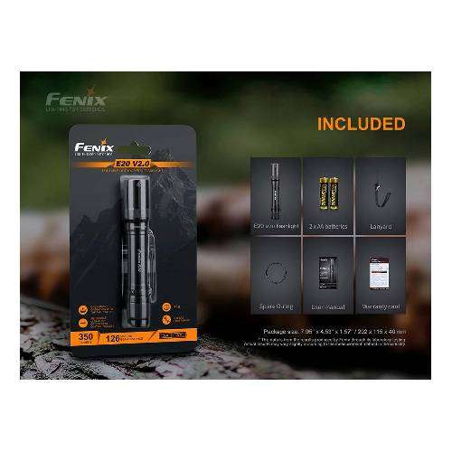 Fenix E20 V2.0 LED Flashlight