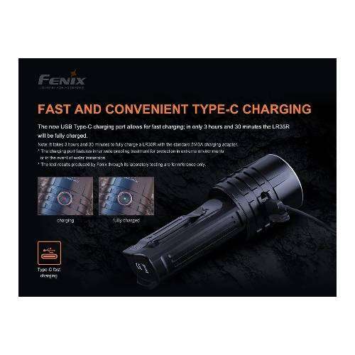 Fenix LR35R LED Flashlight (Black)