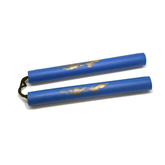MA-121U NUNCHAKU BLUE DRAGON FOAM W/CORD