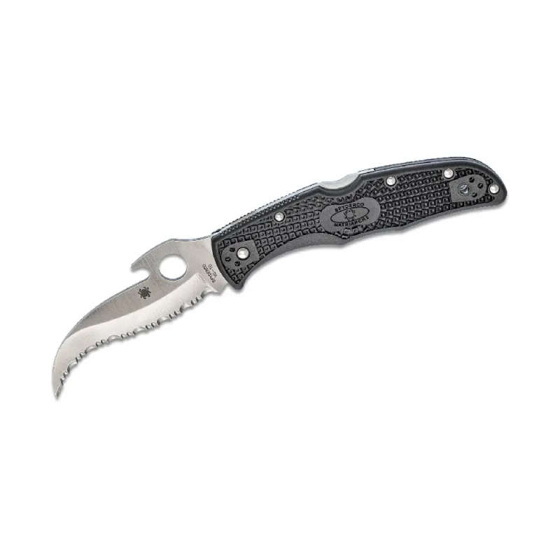 SPYDERCO MATRIARCH 2 EMERSON SERRATED FOLDING KNIFE -C12SBK2W