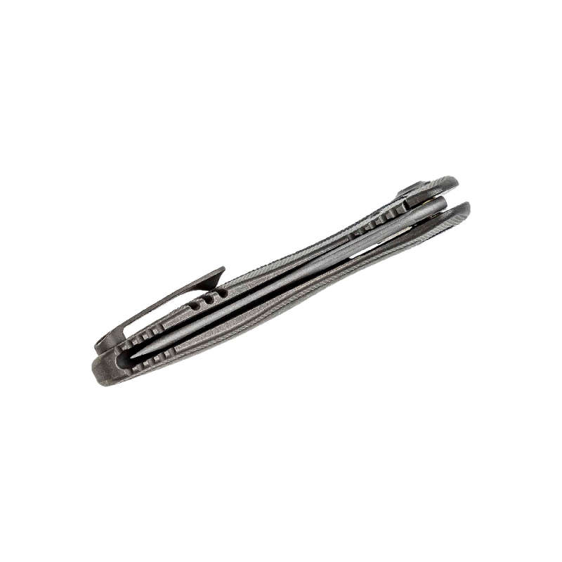 We Knife Gray TI Integral Handle Knife- 2012CF-A