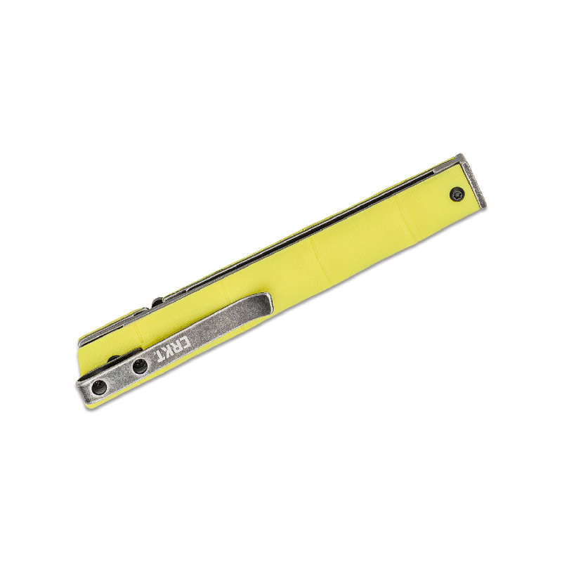 CRKT Ceo Bamboo Yellow Green Folder- -7096YGK