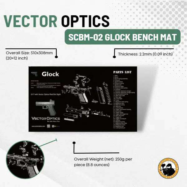 VECTOR OPTICS SCBM-02 GLOCK BENCH MAT