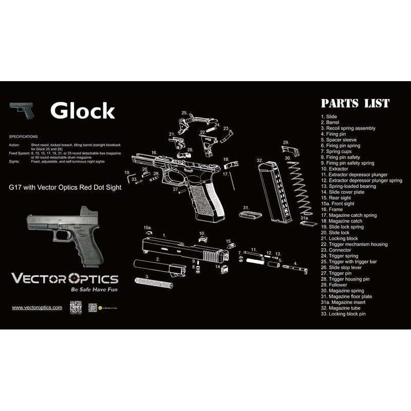 VECTOR OPTICS SCBM-02 GLOCK BENCH MAT