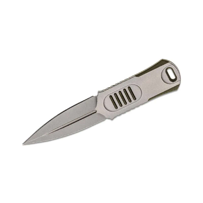 WE Knife 2017A OSS Dagger Fixed Blade with Green G10 Inlay Handle