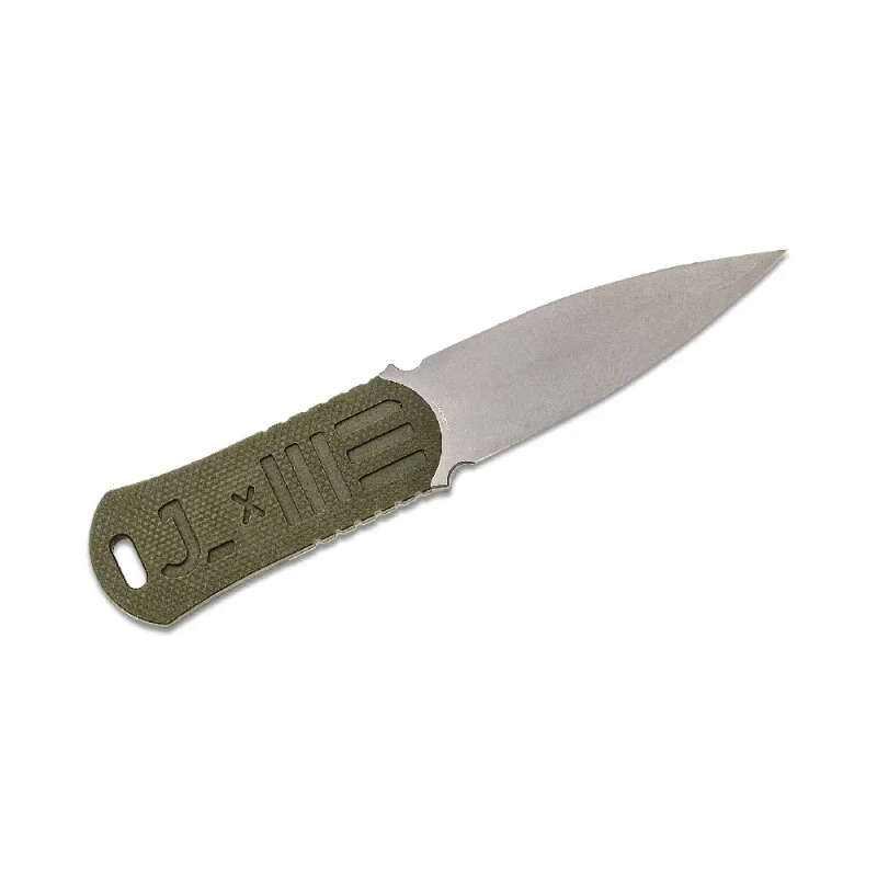 WE Knife 2017A OSS Dagger Fixed Blade with Green G10 Inlay Handle