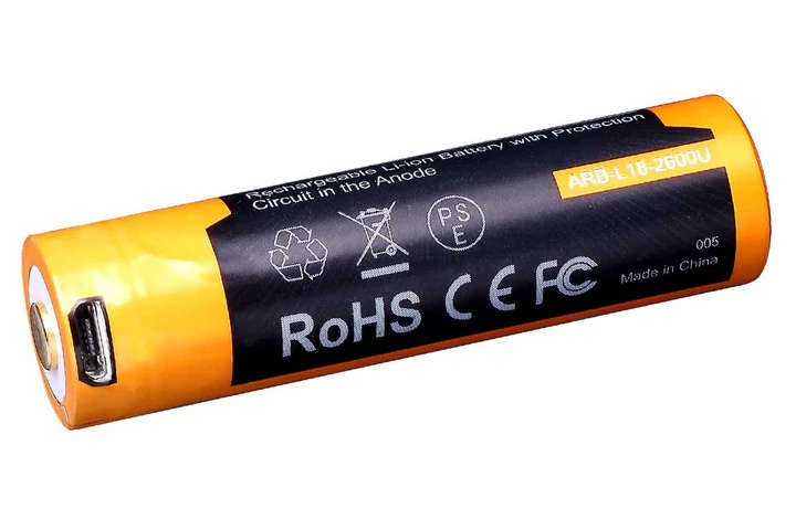 Fenix ARB-L18-2600U 2600 mah 18650 battery