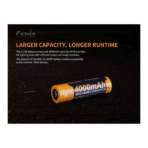 Fenix ARB-L21-4000p 4000mah 21700 Battery