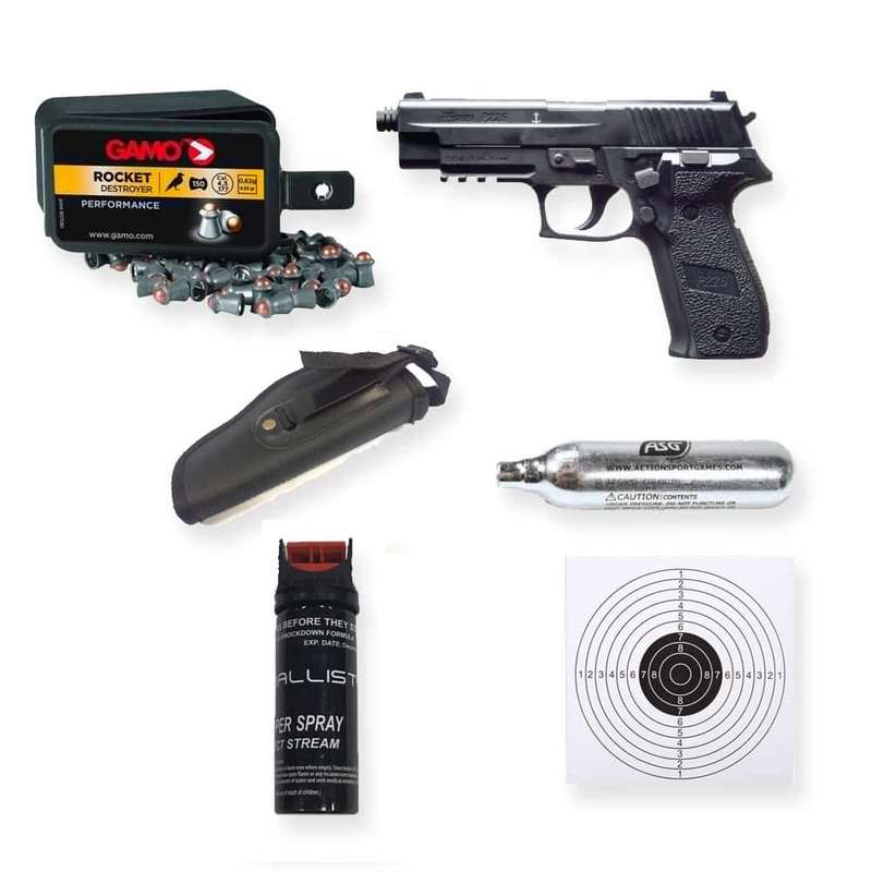 Sig P226 Black 4.5mm Pistol Combo