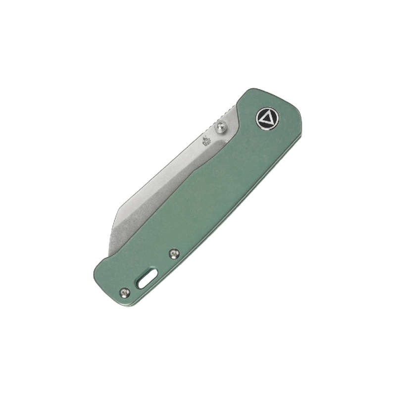 QSP PENGUIN GREEN TITANIUM HANDLE FOLDING KNIFE- QS130-X