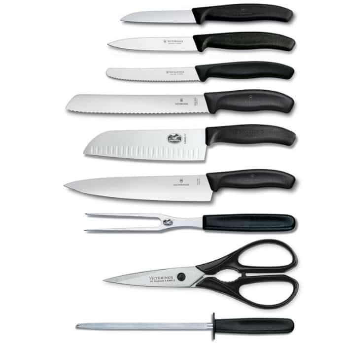 Victorinox V6.7193.9 Swiss Classic Cutlery 9 Piece Knife Block Set