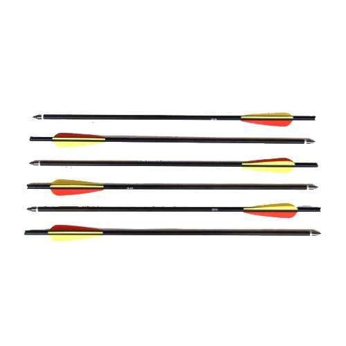 Man Kung 14" Aluminium Bolt Black 6pcs - MK-AL14/6BK
