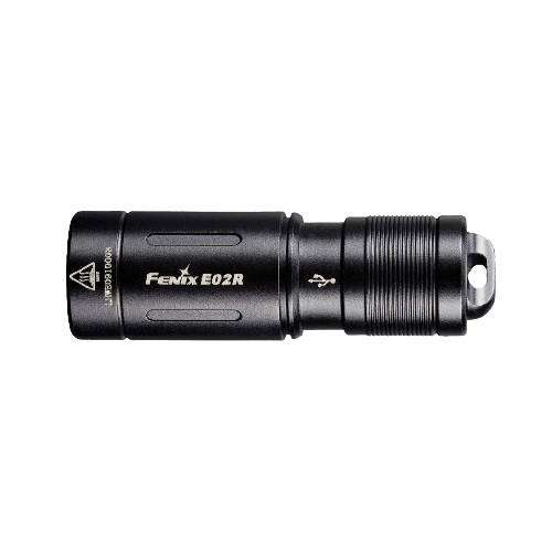 Fenix E02R Flashlight Black - 200 Lumens
