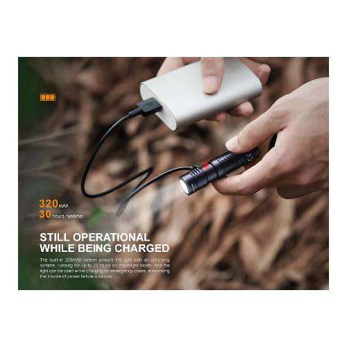 Fenix E05R Flashlight Black - 400 Lumens