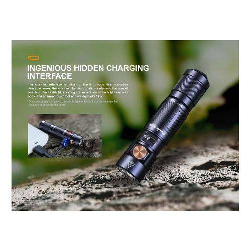 Fenix E05R Flashlight Black - 400 Lumens