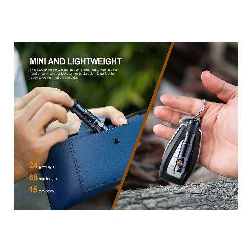 Fenix E05R Flashlight Black - 400 Lumens